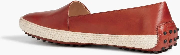 Gommino jute-trimmed leather loafers - Image 3