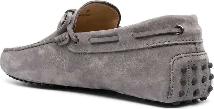 Gommino lace-up suede loafers - Image 3