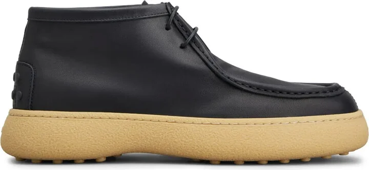 Gommino leather ankle boots