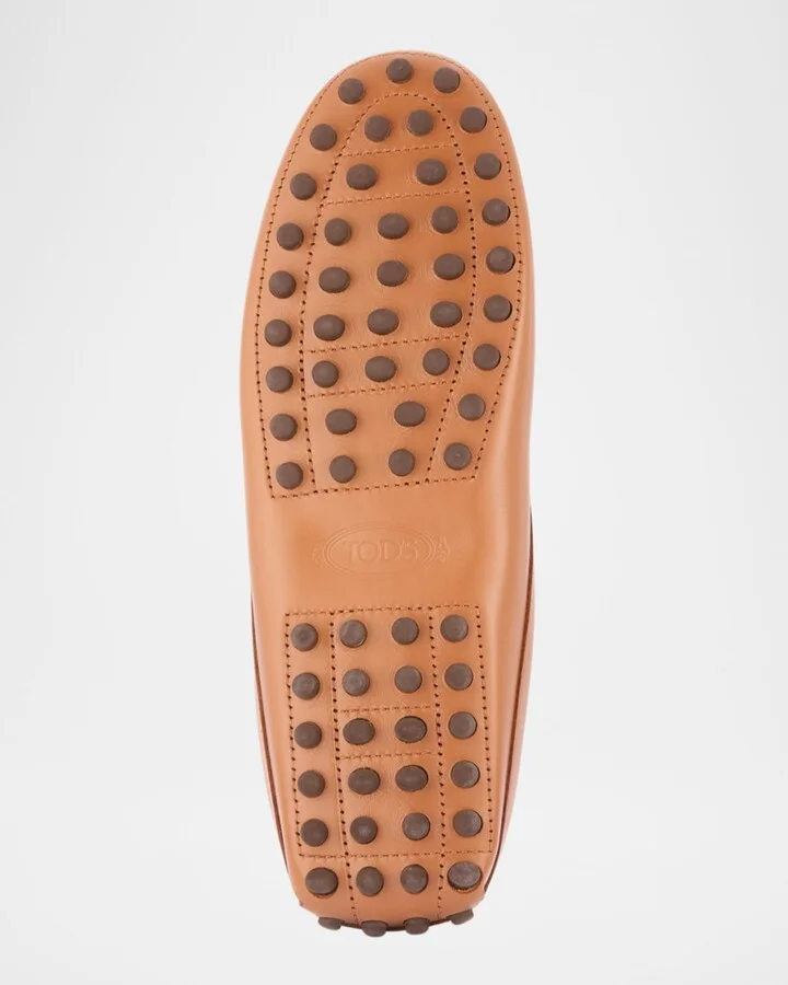 Gommino Leather Bar Driver Loafer Mules - Image 9