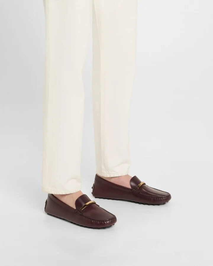 Gommino Leather Bar Driver Loafers - Image 5