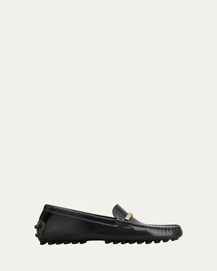 Gommino Leather Bar Driver Loafers