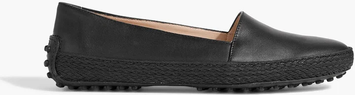 Gommino leather espadrille loafers