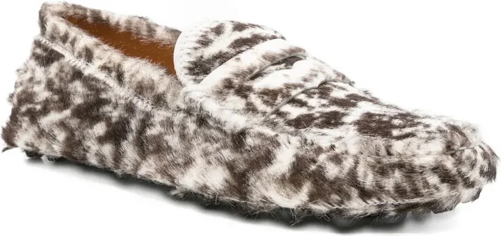 Gommino leopard-print pony-hair loafers - Image 2