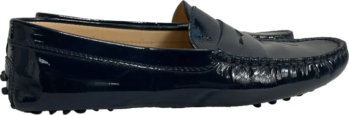 Gommino Loafers in Blue Patent Leather