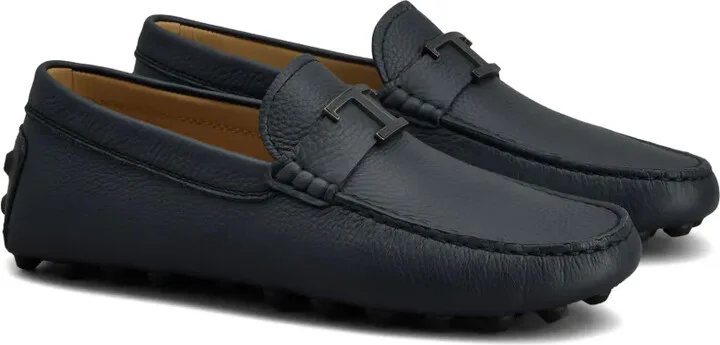 Gommino logo plaque leather loafers - Image 2