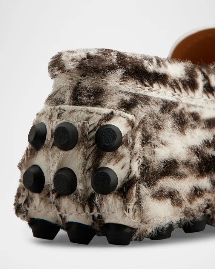Gommino Macro Calf Hair Loafers - Image 7