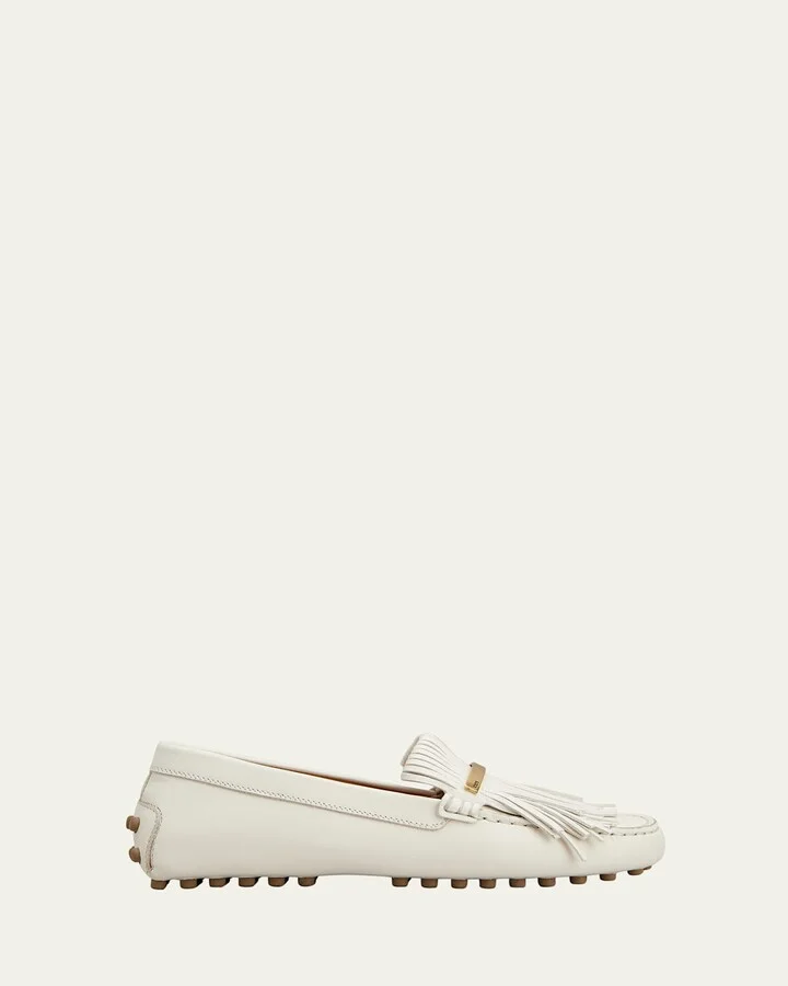 Gommino Nappa Fringe Driver Loafers