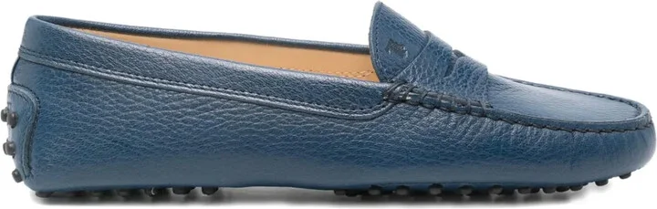 Gommino pebble-grain leather loafers