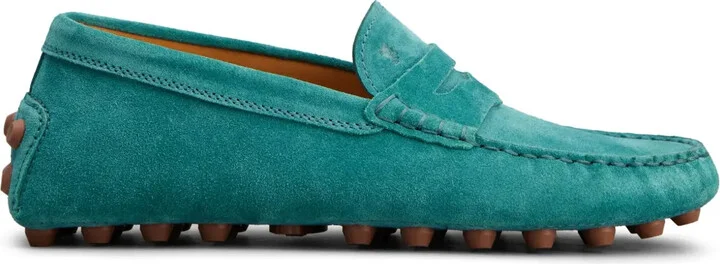 Gommino penny-slot suede loafers