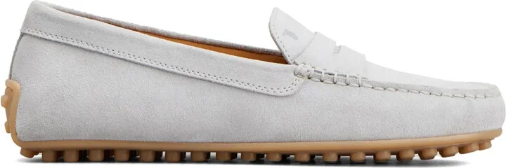 Gommino penny-slot suede loafers