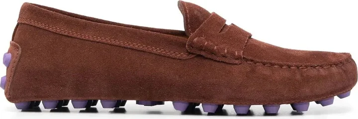 Gommino shearling-lined loafers