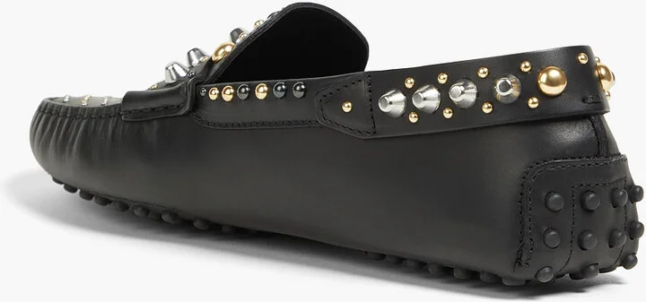 Gommino studded leather loafers - Image 3