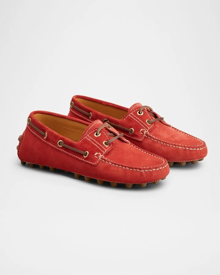 Gommino Suede Driver Boat Loafers - Image 2