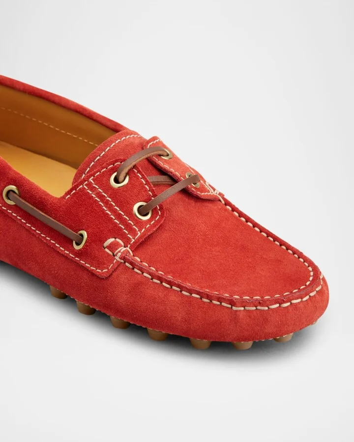 Gommino Suede Driver Boat Loafers - Image 5