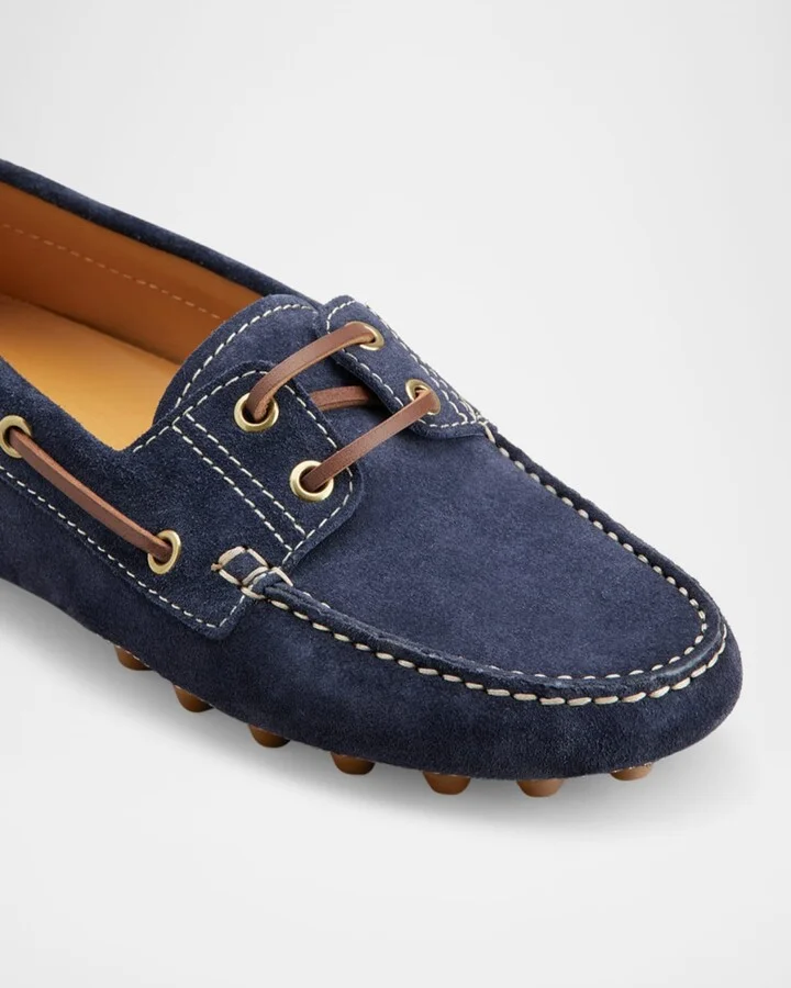 Gommino Suede Driver Boat Loafers - Image 2