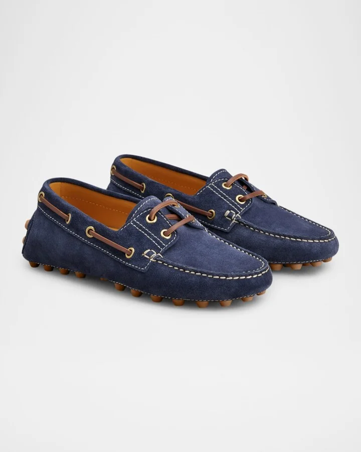 Gommino Suede Driver Boat Loafers - Image 5