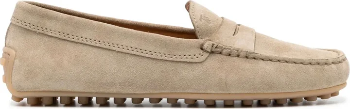 Gommino suede driving loafers