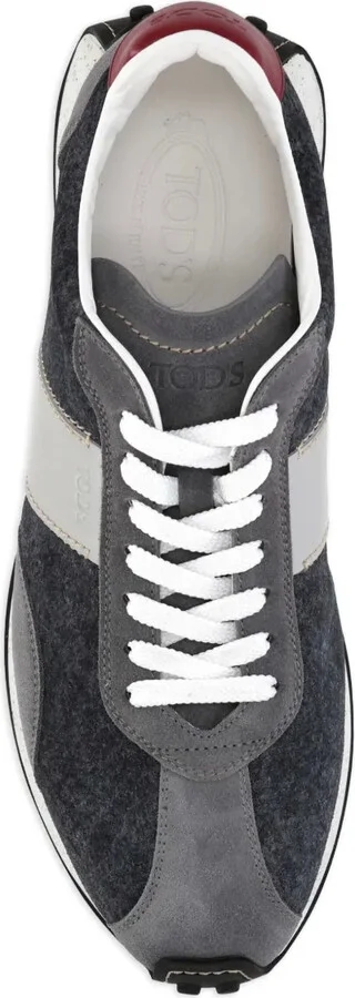 Gommino suede-leather panel sneakers - Image 3