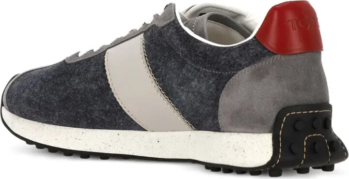 Gommino suede-leather panel sneakers - Image 4