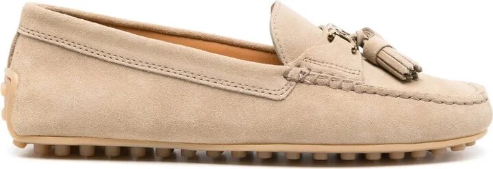 Gommino suede loafers