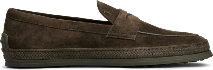 Gommino suede loafers