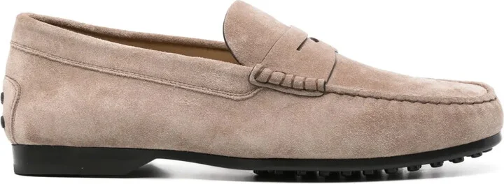 Gommino suede loafers