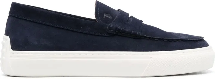 Gommino suede penny loafers