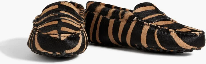 Gommino zebra-print calf hair loafers - Image 2