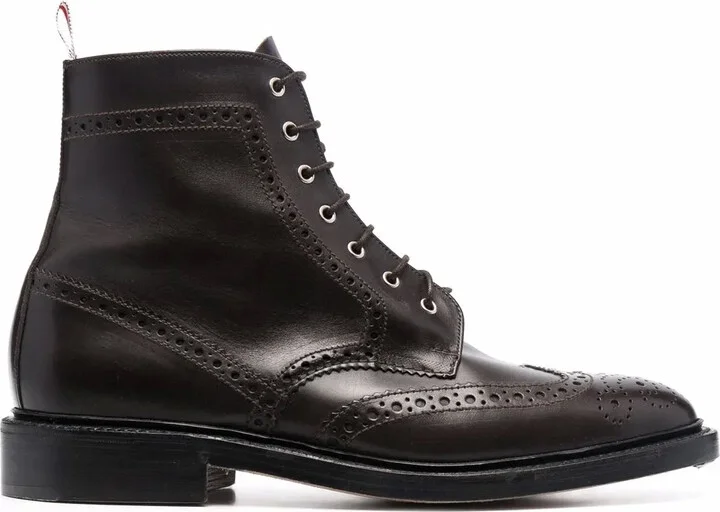 Goodyear-sole Wingtip ankle boots
