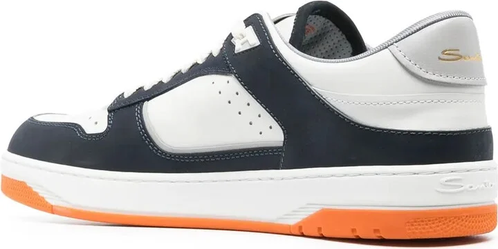 Goran panelled leather sneakers - Image 3