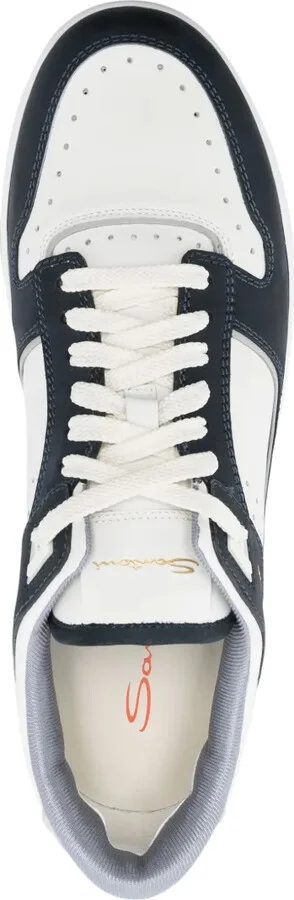 Goran panelled leather sneakers - Image 4