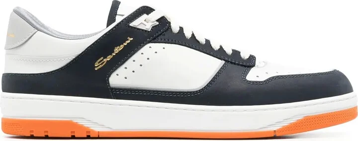 Goran panelled leather sneakers