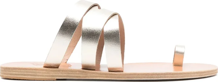 Górdia leather flat sandals