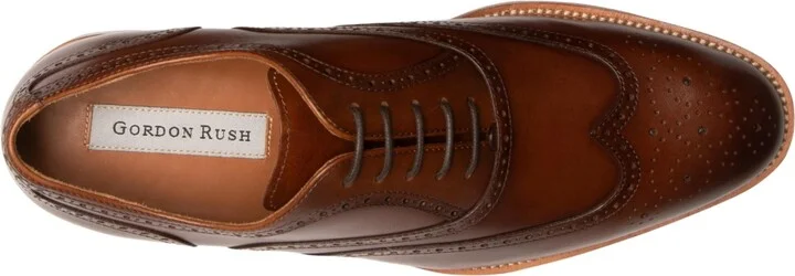 Gordon Rush Men's Concord Dress Casual Lace-Up Wingtip Leather Shoes - Image 4