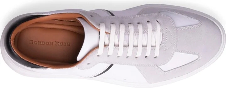 Gordon Rush Men's Palomar Casual Lace-Up Court Sneaker - White/grey - Image 2