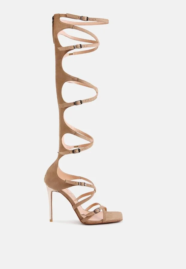 Gossip Dramatic Strappy Stiletto Heels Sandals