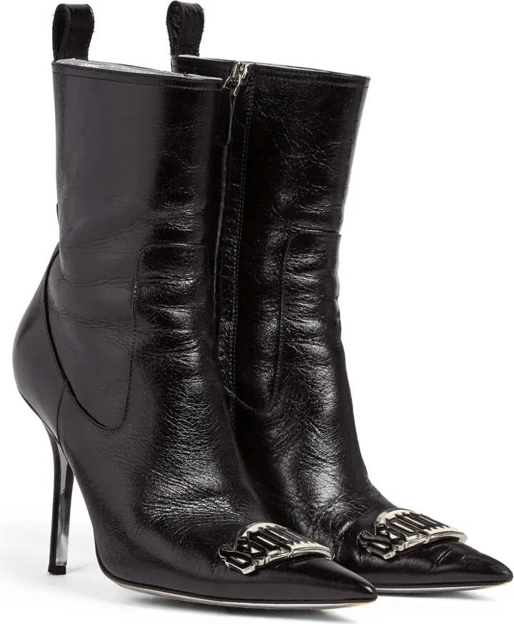 Gothic 100mm leather boots - Image 2