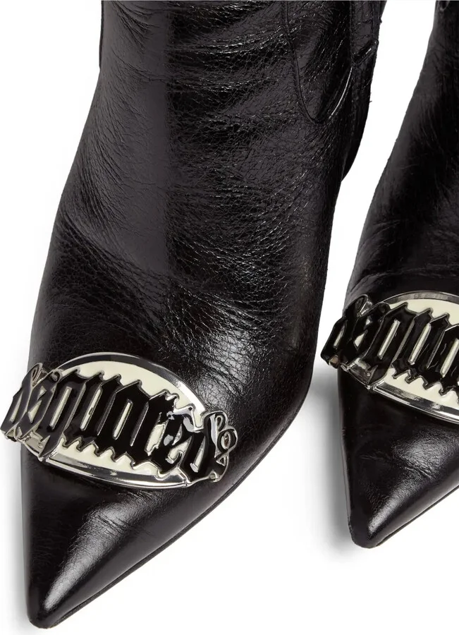 Gothic 100mm leather boots - Image 4