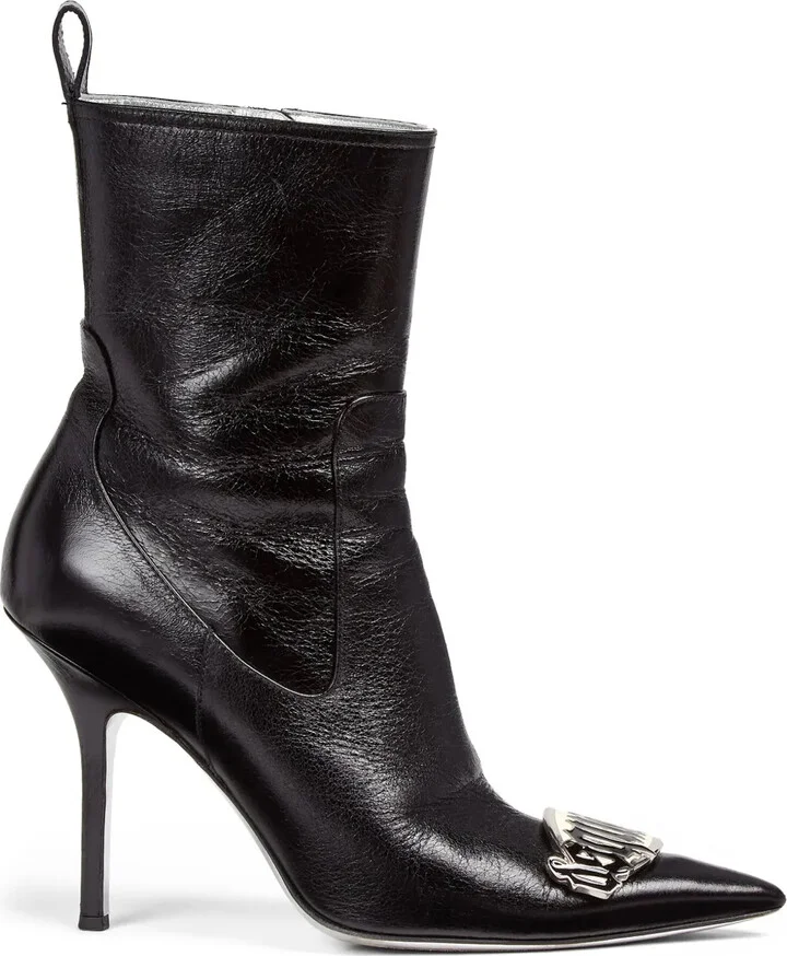Gothic 100mm leather boots