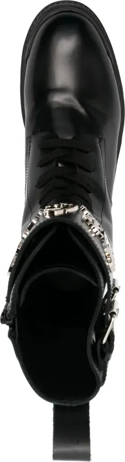 Gothic Plein leather ankle boots - Image 4