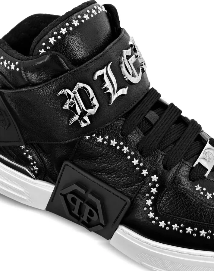 Gothic Plein mid-top sneakers - Image 4