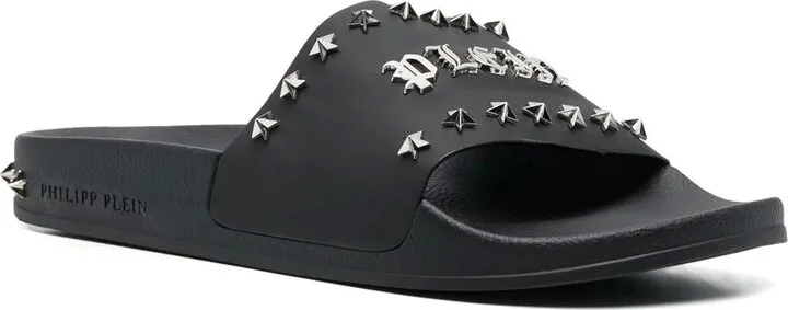 Gothic Plein studded slides - Image 2