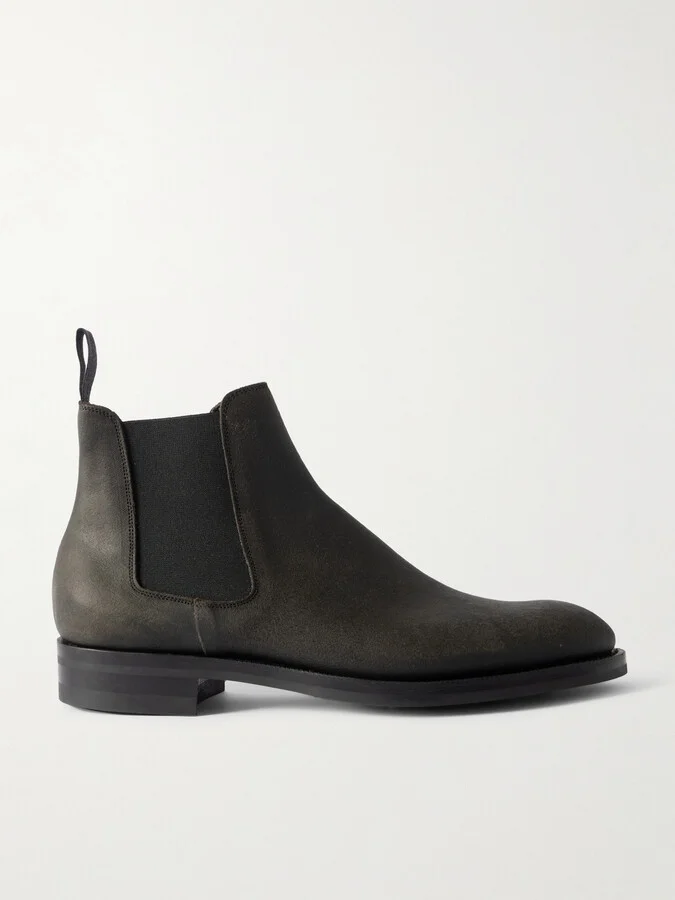 Govan Waxed-Suede Chelsea Boots