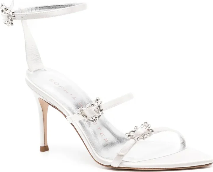 Grace 80mm crystal-embellished sandals - Image 2