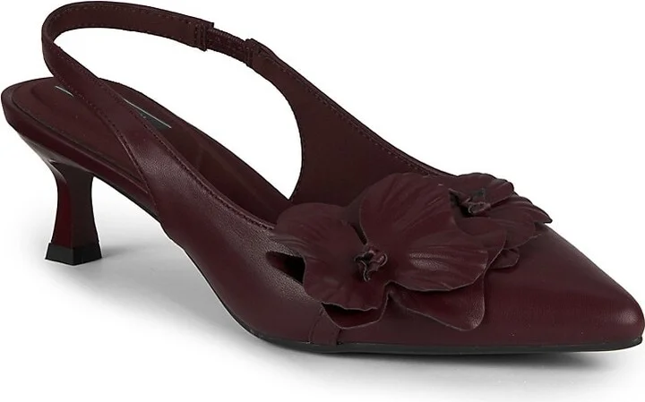 Grace Floral Kitten Pumps - Image 2