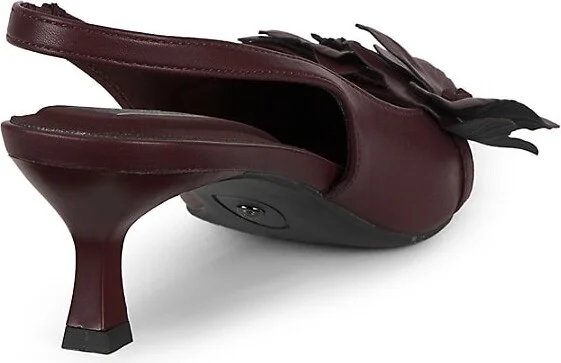 Grace Floral Kitten Pumps - Image 3