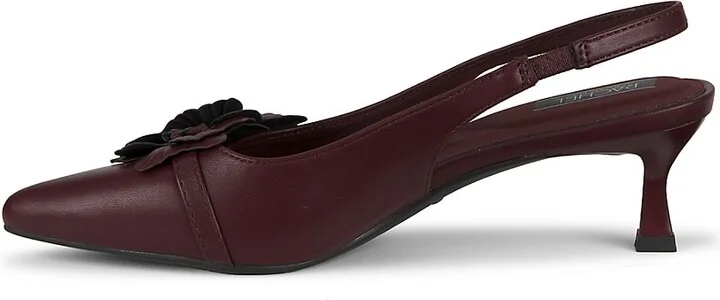 Grace Floral Kitten Pumps - Image 4