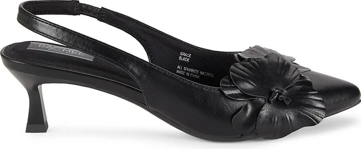 Grace Floral Kitten Pumps