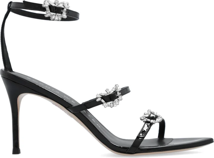 ‘Grace’ High-heeled Sandals, , - Black